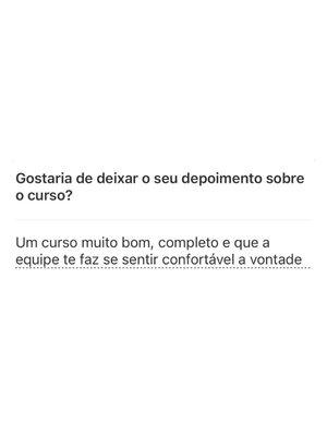 Depoimento de aluna da Imersão