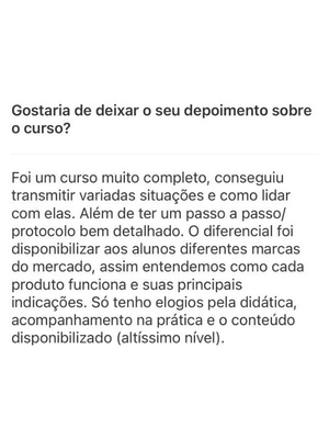 Depoimento de aluna da Imersão