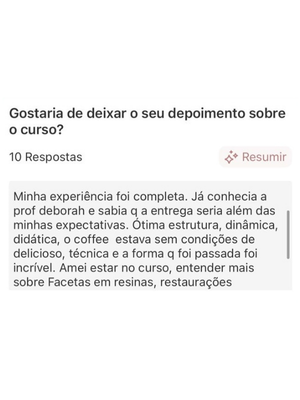 Depoimento de aluna da Imersão