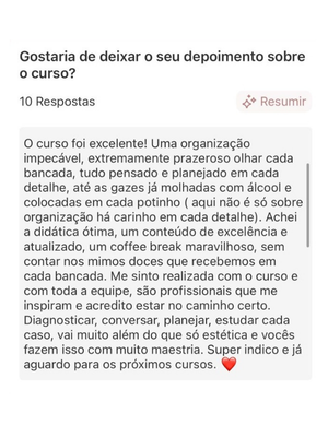Depoimento de aluna da Imersão