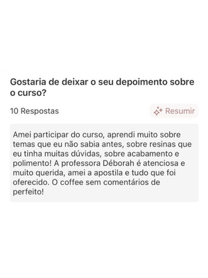 Depoimento de aluna da Imersão